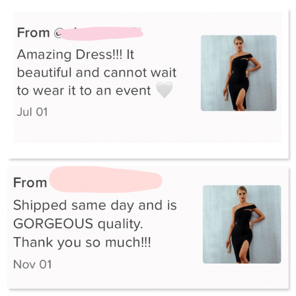 Bandage Asymmetrical Midi Dress Black - Picture 11 of 15